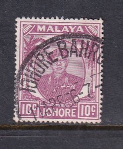 Malaya Johore 1949 Sc 138 10c Used