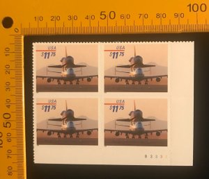 3262 Plate Block of 4, MNH,  Self Adhesive, Express Mail