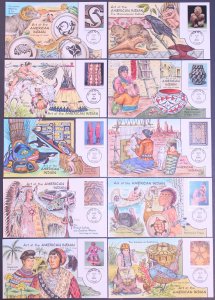 #3873 American Indian Art Collins FDC Set