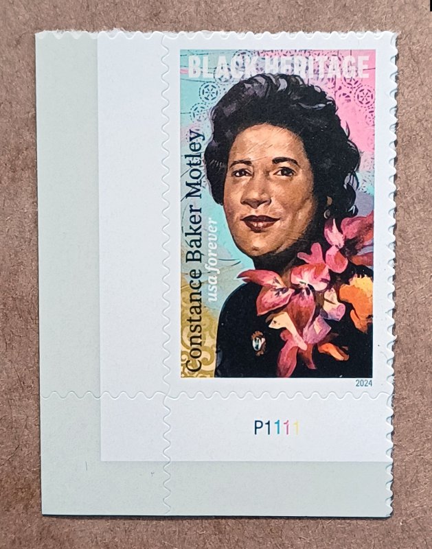 United States #5830 (68c) Constance Baker Motley MNH plate #P1111 (2024)