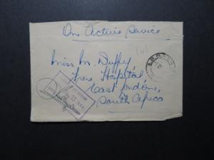 South Africa WWII Active Service Censor Cover/APO-U-MPK 4/Corner Creasing Z11562