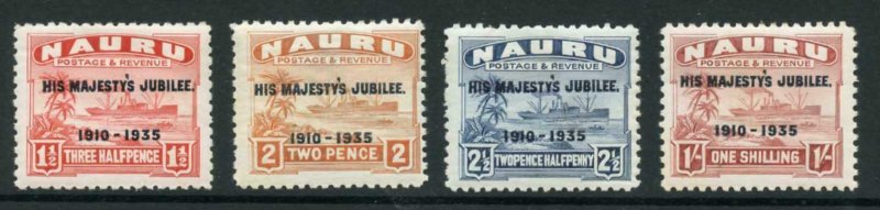 Nauru SG40/43 1935 Silver Jubilee Set M/M