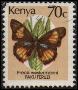 Kenya 428 - Used - 70c Blue-spot Pansy Butterfly (1988) (cv $0.40)