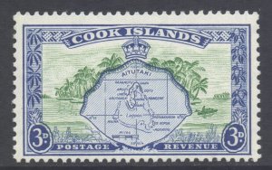 Cook Islands Scott 134 - SG153b, 1961 Sideways Watermark 3d MNH**