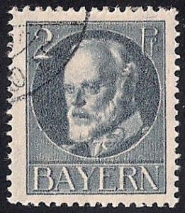 Bavaria #94 2PF Prince Regent Luitpold Stamp used F-VF