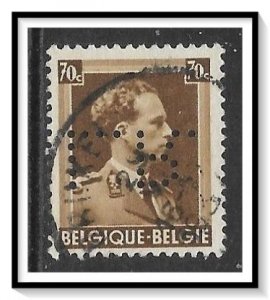 Belgium #283 King Leopold III Perfin Used