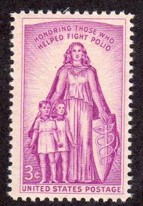 United States 1087 - Mint-NH - 3c Allegory of Polio (1957)