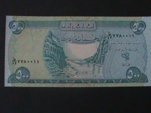 ​IRAQ-CENTRAL BANK OF IRAQ-500 DINARS-UN CIRCULATED -ANTIQUE BANK NOTE-