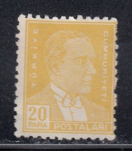 Turkey 1931 Sc#738 Kemal Ataturk used