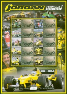 GB Smiler Sheet 2004 Jordan Formula 1 1st Ltd Edition