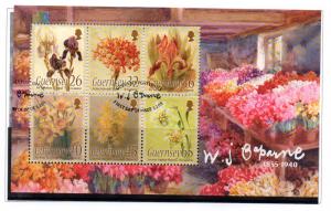 Guernsey Sc 865a 2005 Caparne Floral  stamp sheet used