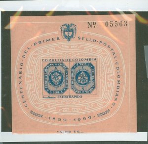 Colombia #C355 Mint (NH) Souvenir Sheet