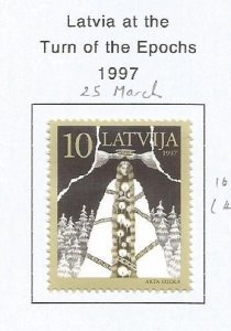 LATVIA - 1997 - Latvia at turn of Epoch - Perf Single Stamp -Mint Lightly Hinged