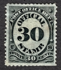 US 1873 30¢ Official Dept. of Post Office #O55 MNG CV $200