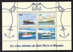 1994 St Pierre and Miquelon 677-680/B3 Ships 12,00 €