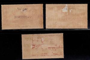 French Polynesia Scott C17-C19 MH* Airmail stamp set CV$106 faulty