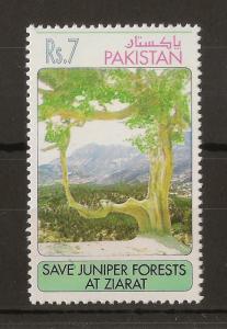 Pakistan 1993 7R Juniper Forest SG908 MNH