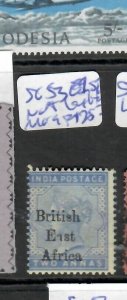 BRITISH EAST AFRICA (P0309B) QV 2A OVPT ON INDIA E1ST VARIETY SG53 MOG 