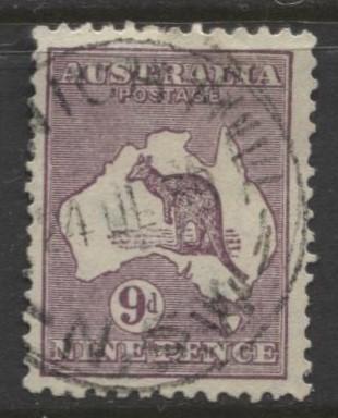 Australia - Scott 122 - Kangaroo -1931 - FU - Wmk 228 - Die III - 9d Stamp2