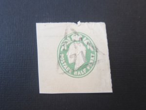 GB KEVII Postal Stationery Cutdown  Stock#19140