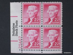 BOBPLATES #1033 Jefferson Dry Print Plate Block F-VF MNH~See Details for #s/Pos