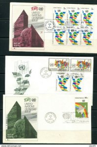 UN Accumulation 1976 25 First Day of issue Covers 11911