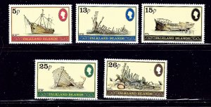 Falkland Is 339-43 MH 1982 Shipwrecks    (ap1425)