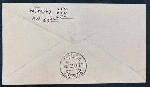 1948 Andorra First Day Airmail Cover FDC To Lerida Spain Sc#48-51