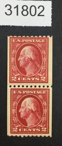 US STAMPS #442  MINT OG LH  PASTE-UP PAIR  LOT #31802