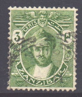 Zanzibar Scott 142 - SG262, 1914 Sultan 3c used
