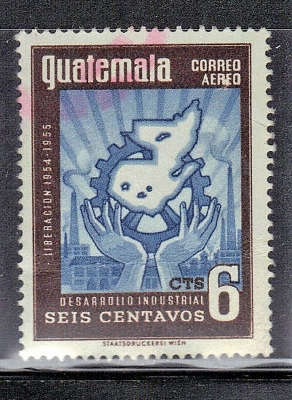 GUATEMALA SCOTT #C213 USED 6c 1956