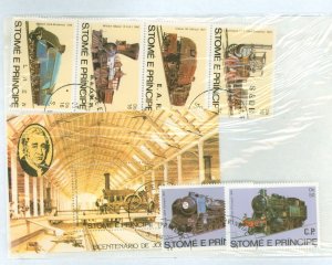 St. Thomas & Prince Islands #686-689 Used Single (Complete Set) (Train)