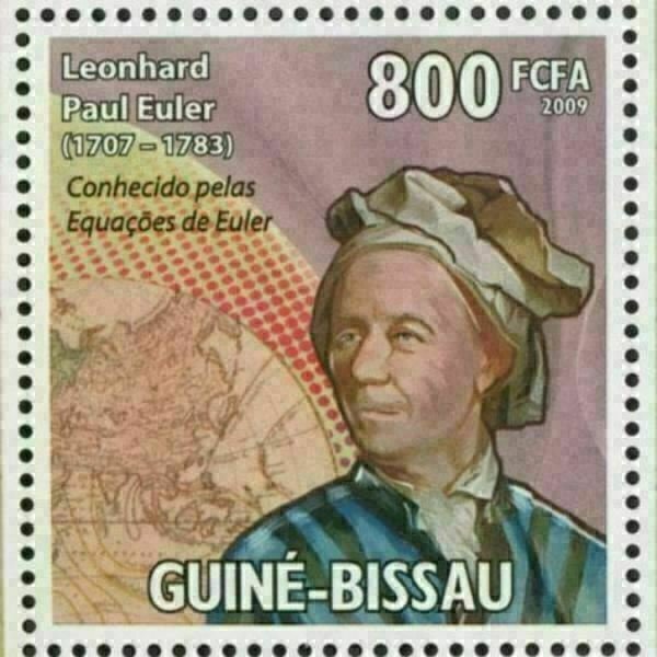 Leonhard Paul Euler Stamp Famous Physicist Mini Sov. Sheet MNH