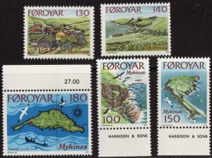 Thematic stamps FAROE IS 1978 MYKINES IS 30/4 mint