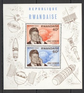 B1285 1963 Rwanda Space History John F. Kennedy 1Kb Mnh