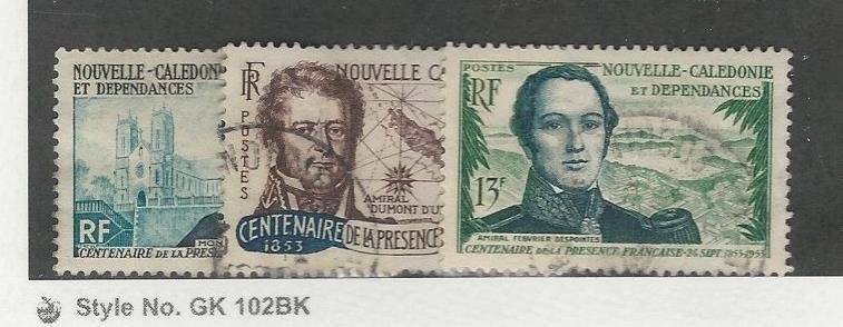 New Caledonia - French, Postage Stamp, #297-299 Used, 1953, JFZ