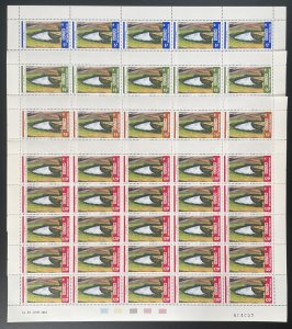 Congo 1987 YT 797-800 sheet tourist site blue lake Mah national road