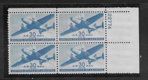 #C30 MNH Plate Block