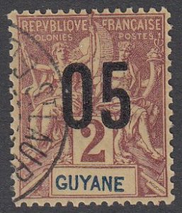 French Guiana 87 Used CV $2.00