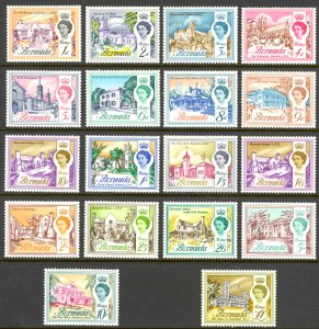 Bermuda Sc# 175-191 MH 1962-1965 Definitives