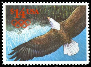 Eagle $14.00 Express Mail Single Postage Stamp Scott 2542