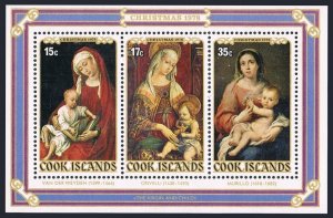 Cook Islands 503-505, 505a, B71-B73, MNH. Mi 581-583, Bl.84-87. Christmas 1978.