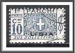 Libya #Q2 Parcel Post Left Half CTO NH