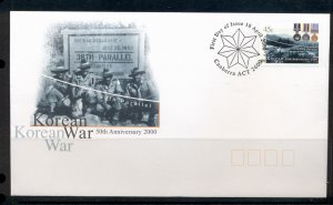 Australia 2000 Korean War FDC