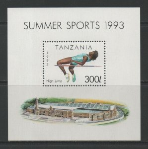 Thematic Stamps Sports - TANZANIA 1993 SPORTS HIGH JUMP MS1513 mint