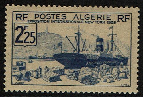 Algeria 130  MNH - Cargo Ship (1939)