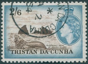 Tristan da Cunha 1954 2s 6d deep brown & light blue SG25 used