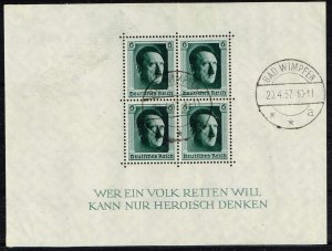 Germany 1937,Sc.#B102 used cv.€30