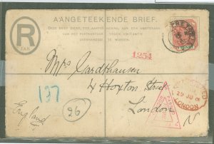 Transvaal  1901 Boer War, censored, minor soiling, crease