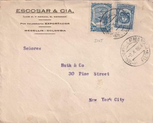 1924, Medellin, Colombia to New York City, NY, SCADTA (43938)